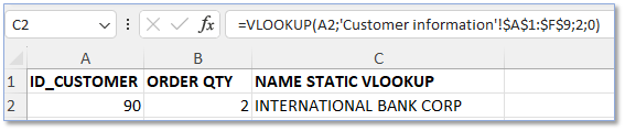 Excel Vlookup