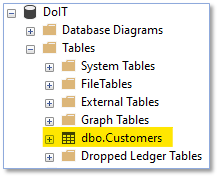 Kreiranje tabele u SQL management studio
