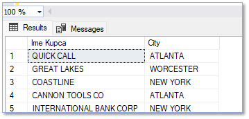 SELECT naredba u SQL